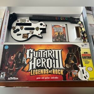 Guitar Hero Legends of Rock Wireless Guitar Controller for Wii with Game